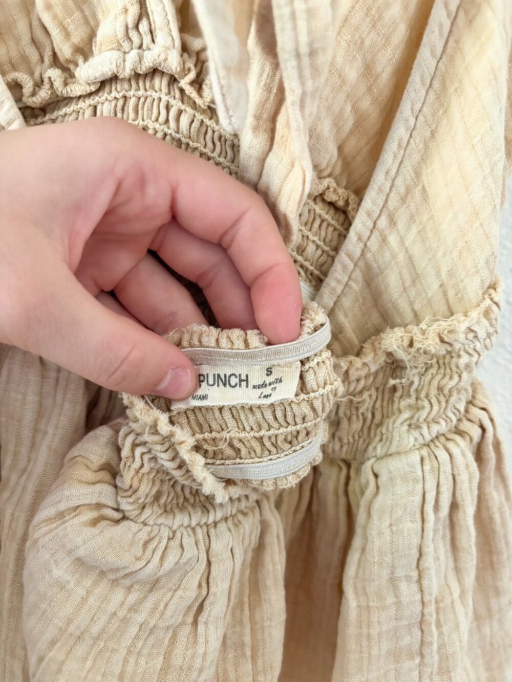 Beige Ruffle Halter Top - Picture 5 of 7